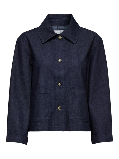 Only Ashby Denim Skjorte/Jakke, Mørk Denim